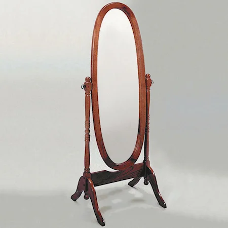 Cherry Cheval Floor Mirror